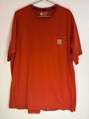 Carhartt Force Men’s XL Brite Orange Relaxed Fit Pocket Work T-Shirt